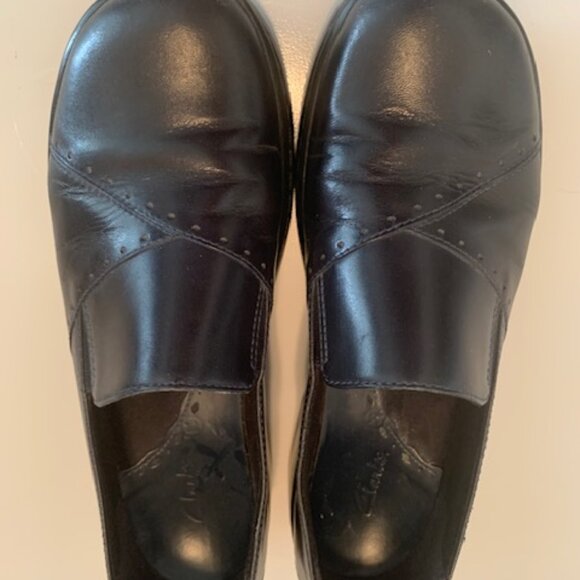 Clarks Essa Dark Navy - Picture 1 of 4